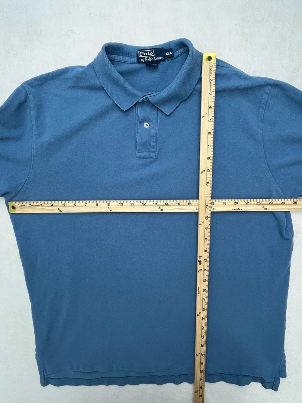 Polo Ralph Lauren Mens Blue Orange Pony Short Sleeve Cotton Polo Shirt XXL